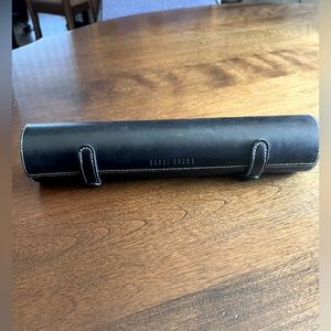 Bobbi Brown makeup brush leather case.